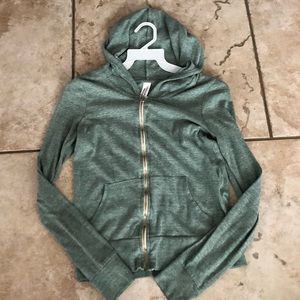 Check & Stripe Baby Green Zip Up Jacket
